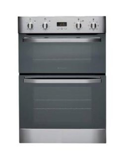 Hotpoint Ultima Dh93Cxs Built-In Multifunction Electric Double Oven - Stainless Steel